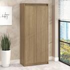 Armário Escritório 2 Portas 3 Prateleiras Marrom Madeira