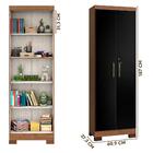 Armário Escritório 2 Portas Com Chave Natura Preto Max Plus Z