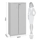 Armário Escritório Alto Com Chave 2 Portas 80cm Multimóveis C