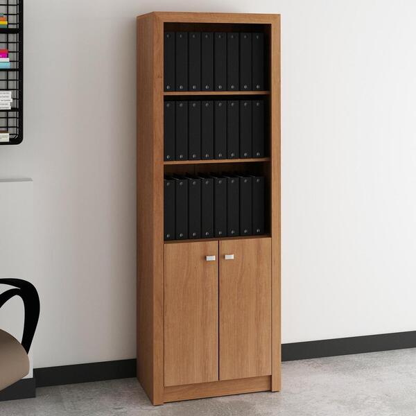 Armário Escritório Com 2 Portas Multimóveis Cr25020 Amendoa