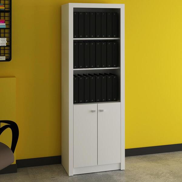 Armário Escritório Com 2 Portas Multimóveis Cr25020 Branco