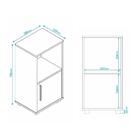 Armário Escritório Multiuso 1 Porta Com Nicho Multimóveis Cr2