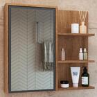 Armário Espelheira 70 Cm 1 Porta 3 Nichos Es2001 Faem