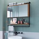 Armario Espelheira 80 Cm Com Toalheiro P1043 Pp Milani Store