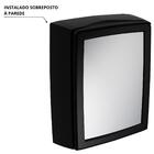 Armário Espelheira + Pia Lavatório 4l + Torneira Preta + Sifã