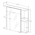 Armário Espelheira Para Banheiro 1 Porta Nilo Preto - Rede Mó