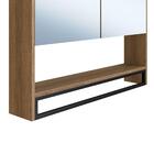 Armário Espelheira Para Banheiro 80cm Com 2 Portas E Toalheir