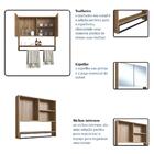 Armário Espelheira Para Banheiro 80cm Com 2 Portas E Toalheir