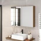 Armário Espelheira Para Banheiro 80x61,5cm Aurora Com 2 Porta