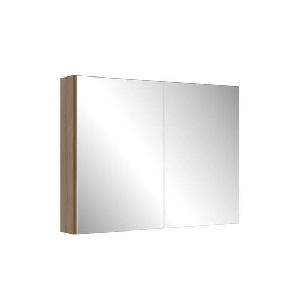 Armário Espelheira Para Banheiro 80x61,5cm Aurora Com 2 Porta