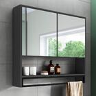 Armario Espelheira Suspenso 80 Cm 2 Portas E Toalheiro P1041