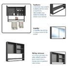 Armario Espelheira Suspenso 80 Cm 2 Portas E Toalheiro P1041