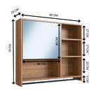 Armario Espelheira Suspenso 80cm 1 Porta P1042 Pp Milani Store