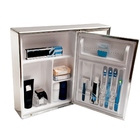 Armário Espelho Para Banheiro Alumínio 2 Portas Sobrepor Pret