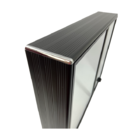 Armário Espelho Para Banheiro Alumínio 2 Portas Sobrepor Pret