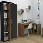 Armario Estante 02 Portas 05 Nichos Moove Est3001 Preto Casta