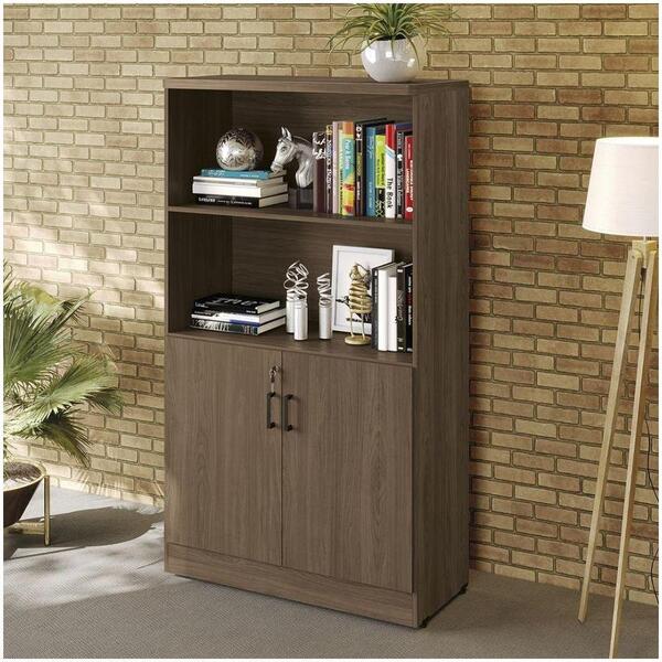 Armário Estante 2 Portas Com Chave Versatile Munique 91cm