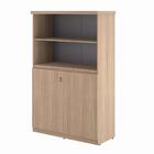 Armario Estante 3 Prateleiras Part Nogueira