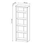 Armário Estante Alto Para Escritório Home Office Me4104 Mdp P