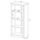 Armário Estante Alto Para Escritório Home Office Me4137 Mdp A