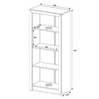 Armário Estante Alto Para Escritório Home Office Me4137 Mdp N