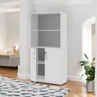 Armário Estante Com Prateleiras Lumiere Branco