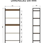Armário Estante Industrial 5 Prateleiras