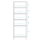 Armário Estante Multiuso Com 02 Portas Demi B03 Branco - Lyam