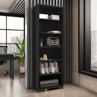 Armário Estante Multiuso Office Livreiro Com 6 Portas 181,5cm