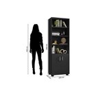 Armário Estante Multiuso Office Livreiro Com 6 Portas 181,5cm