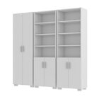 Armário Estante Multiuso Office Livreiro Com 6 Portas 181,5cm