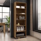 Armário Estante Multiuso Office Livreiro Com 6 Portas 181,5cm