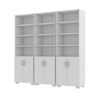 Armário Estante Multiuso Office Livreiro Com 6 Portas 181,5cm