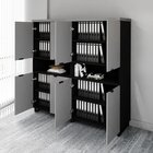 Armário Estante Para Escritório Com 8 Portas De Abrir E 2 Nic