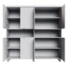 Armário Estante Para Escritório Com 8 Portas De Abrir E 2 Nic