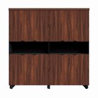 Armário Estante Para Escritório Com 8 Portas De Abrir E 2 Nic