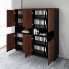 Armário Estante Para Escritório Com 8 Portas De Abrir E 2 Nic