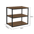 Armário Estilo Industrial Com 3 Prateleira Em Mdf 12mm - Imbu