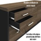 Armário Executivo E Funcional Para Escritório Baixo 2 Portas