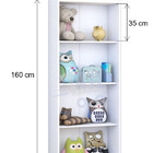 Armário Expositor Para Despensa Porta Livros Brinquedos