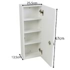 Armário Farmácia Organizador Multiuso Parede Com Fechadura