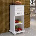 Armário Fruteira Cozinha Multiuso Branco Base Bebedouro