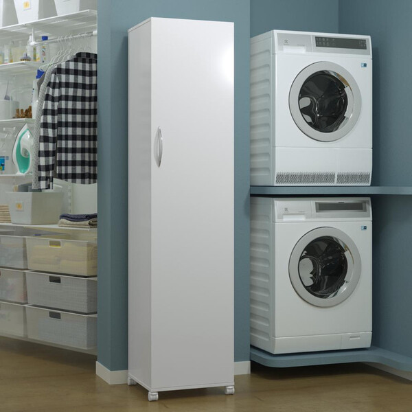 Armário Gabinete 1 Porta Multiuso Para Lavanderia Banheiro