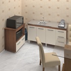 Armário Gabinete Balcão Para Pia 138 Cm Carina Balcão Multius