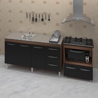 Armário Gabinete Balcão Para Pia 138 Cm Carina Balcão Para Co