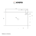 Armário Gabinete Banheiro Madeira Suspenso Kyoto Jequitibá C/