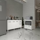 Armário Gabinete Camila 138 Cm Com Tampo Tampão E Balcão Aman