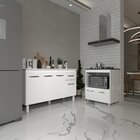 Armário Gabinete Camila 138 Cm Com Tampo Tampão E Balcão Evel