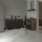 Armário Gabinete Camila 138 Cm Com Tampo Tampão E Balcão Evel