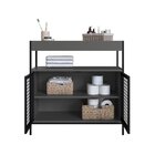 Armário Gabinete De Banheiro 80cm Estilo Industrial Com 2 Por